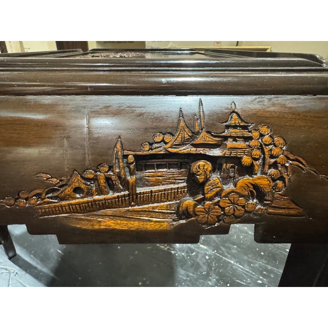 Wood Late 20th Century Chinese Nesting Table For Sale - Image 7 of 10