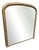 Large Antique English Arched Gilt Overmantle Mirror, 19th Century For Sale