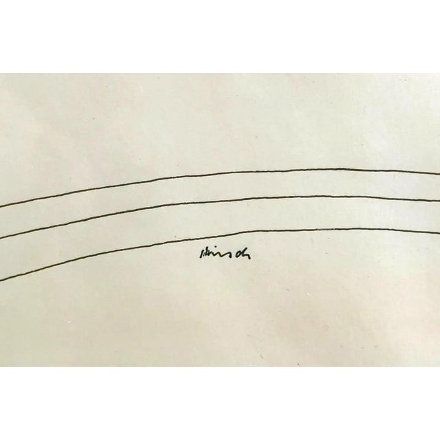 1950s 1950s Joseph Hirsch Signed Seated Nude Pen and Ink Drawing For Sale - Image 5 of 7