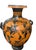 Impressive large-scale Attic style red-figure pottery hydria inspired by classical Greek antiquity, beautifully hand-...