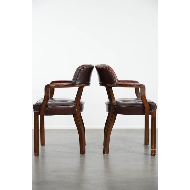 Chesterfield Dining Chairs in Cowhide, Set of 4 For Sale - Image 6 of 18