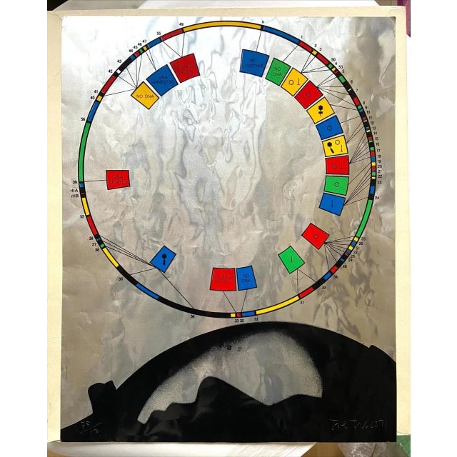 Joe Tilson - No DNA From the portfolio “The Software Chart Questionnaire”- 1968 1968 For Sale - Image 6 of 9