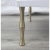 Wood and Brass Faux Bamboo Legs White Sofa Side Table, For Sale - Image 9 of 12