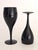 1980s 1980s Elegance Elegant Midnight Black by Mikasa Wine and Water Goblets, 14 Pieces For Sale - Image 5 of 10