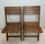 Wood Set of Folding Chairs For Sale - Image 7 of 18