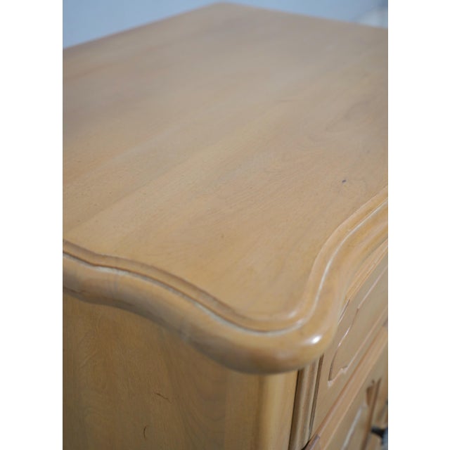 1990s Pair Ethan Allen Country French Nightstands For Sale - Image 9 of 18