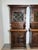 Antique Neo-Renaissance Oak Display Cabinets with Stained Glass, Set of 2 For Sale - Image 3 of 8