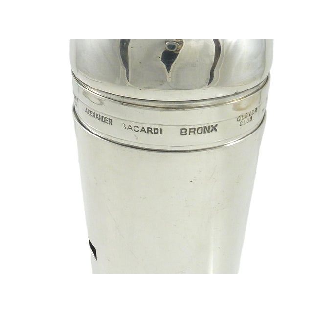 Art Deco 1930s Art Deco Silver Plated Cocktail Shaker by Giuliano Bossi | 'Dial-a-Drink' For Sale - Image 3 of 10