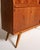 Wood Teak Bookcase with Pull-Out Desk, Sweden, 1950s For Sale - Image 7 of 14