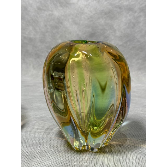 A set from the iconic Pizzicato series designed in 1959 by Hana Machovská for the Mstišov glassworks (Karlovarske Sklo /...