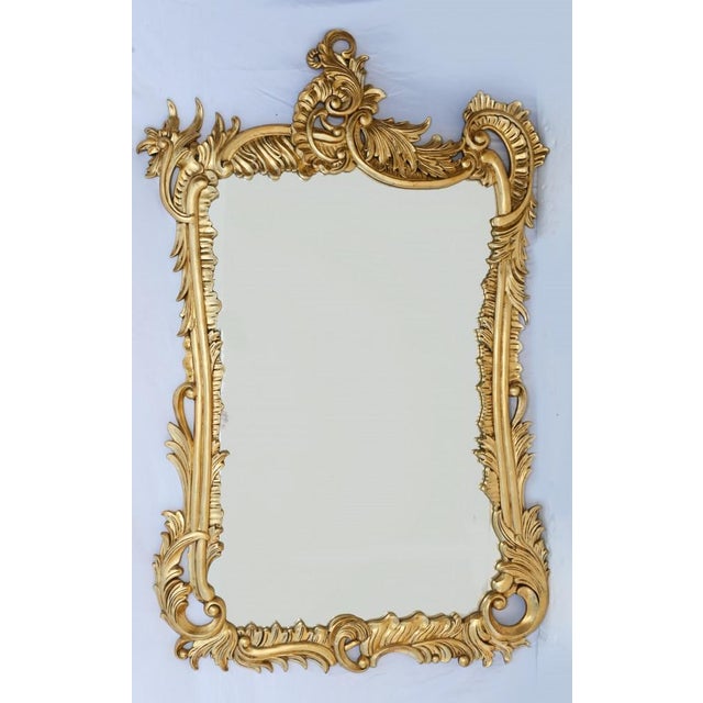 French Art Nouveau Gilt Mirror For Sale - Image 10 of 10