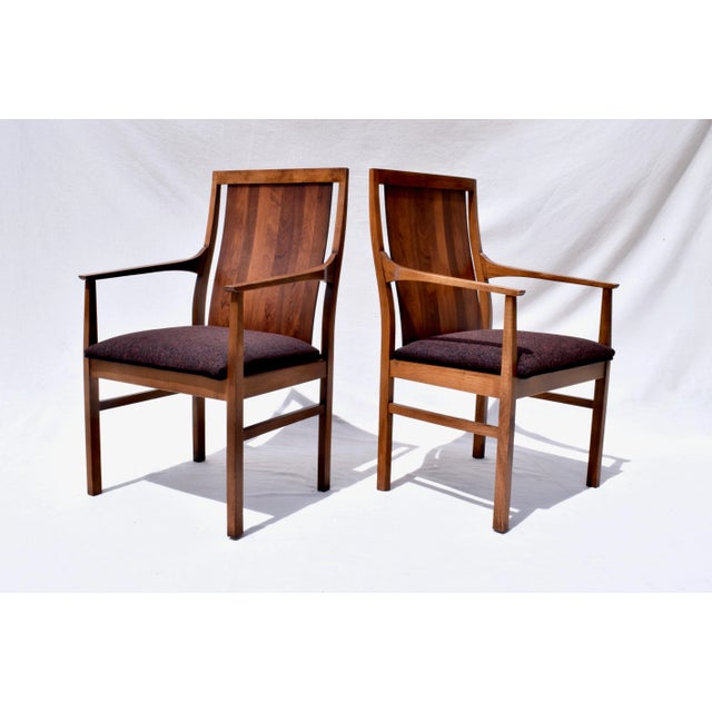 Mid Century Modern Rosewood Walnut Chairs by Lane For Sale In Philadelphia - Image 6 of 8