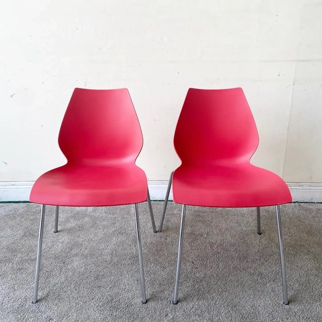 Lot De 2 Chaises Kartell Maui Par Vico Magistretti – 1996 – Design Italien, Couleurs Au Choix