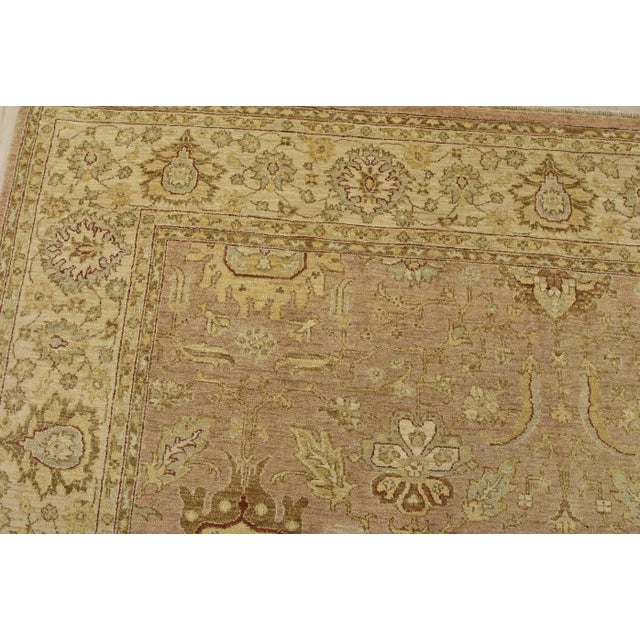 Textile Ziegler Rug 9′ X 12’5” Brown Wool Traditional Hand-Knotted Oriental Carpet For Sale - Image 7 of 15