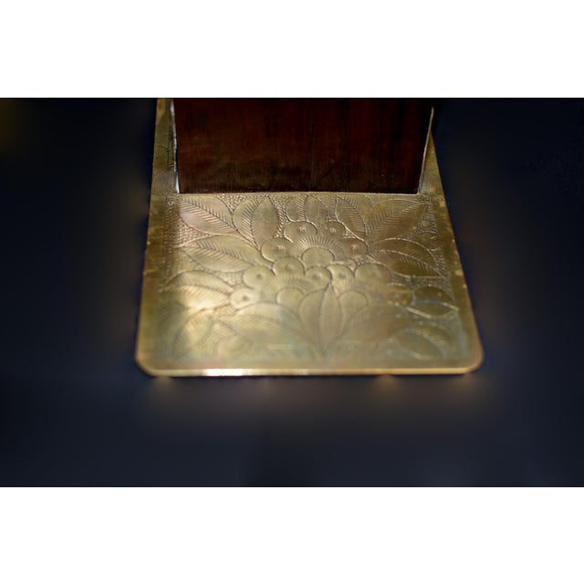 Pair Antique Rosewood Jade Bookends For Sale - Image 13 of 14