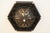 1950s 1950s Spanish Revival Mica Wrought Iron Brass Elaborate Octagon Light Ceiling Lamp For Sale - Image 5 of 11