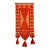1970s Wool on Jute Wall Hanging With Tassels For Sale