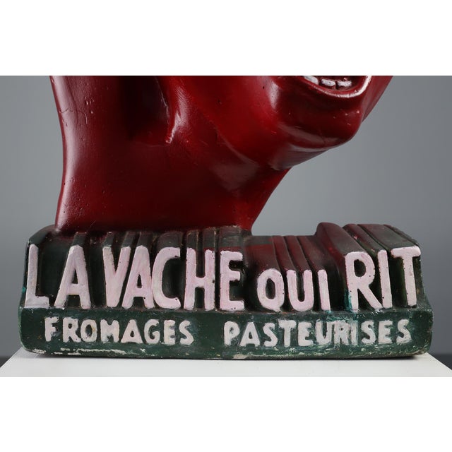 Art Deco The Laughing Cow Advertising Sculpture from Novita, France, 1920s For Sale - Image 3 of 17