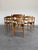1960s Henning Kjaernulf Attrb Danish Oak Vintage Razor Blade Dining Chairs, Set of 6 For Sale - Image 5 of 12