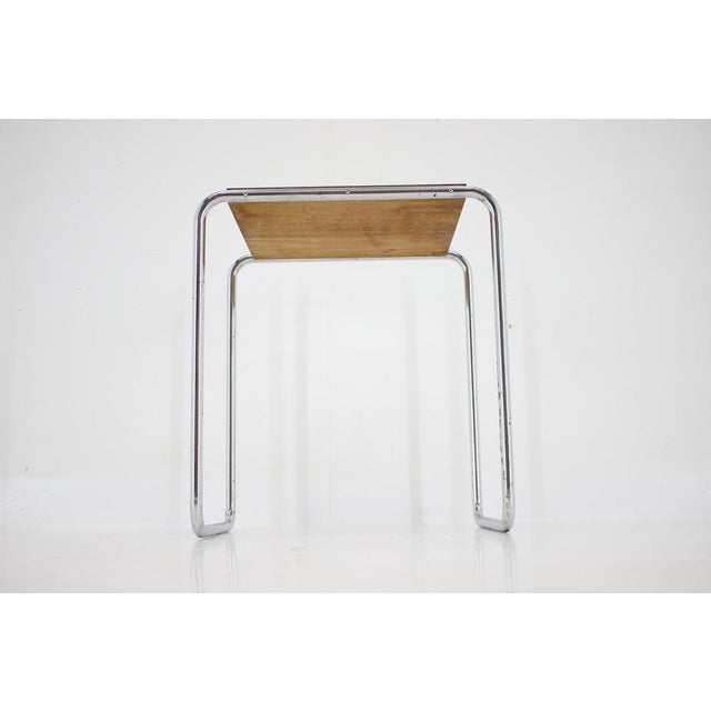 Tubular Chrome Plated Side Table, Former Czechoslovakia, 1960s For Sale - Image 14 of 18