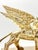 Vintage Brass Winged Lion Sculpture on Marble Base For Sale - Image 11 of 12