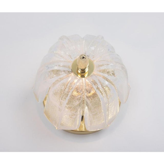 Small Round Murano Glass Flush Mount attributed to Limburg, Germany, 1970s For Sale - Image 12 of 15