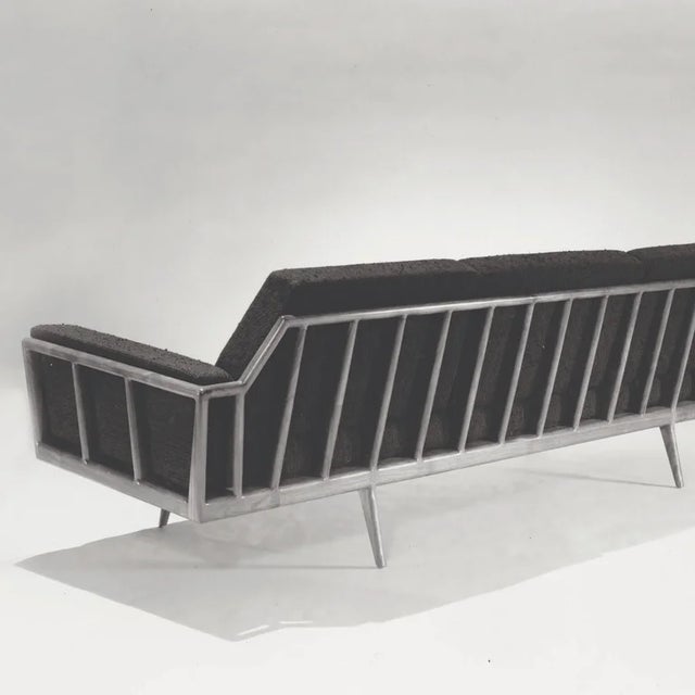 Mid-Century Modern Walnut "Rail Back" Sofa by Mel Smilow for Smilow-Thiell For Sale - Image 15 of 16
