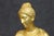 19th C. Large French Empire Bronze Gilded Ormolu Figural Clock For Sale - Image 12 of 17