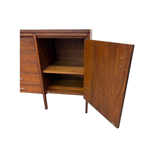 Mid-Century Modern Paul McCobb for Lane “Delineator” Walnut & Rosewood Sideboard For Sale - Image 9 of 12