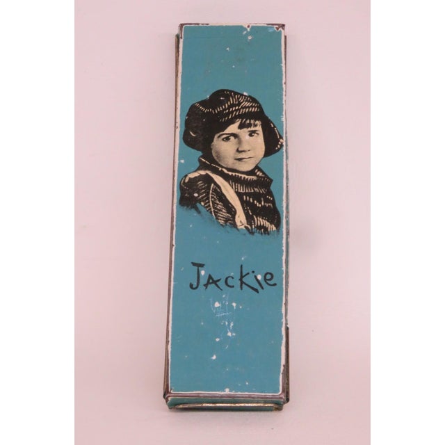 Wallace Pencil Co 1920s Tin Metal Pencil Case Jackie Coogan Lithograph Box 4903b For Sale - Image 4 of 13