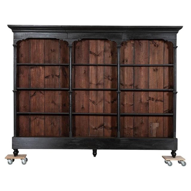 19th Century Ebonised Pine Bookcase, 1879 For Sale - Image 16 of 16
