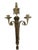 rnate matching pair of vintage cast-brass wall candle sconces in the French Louis XVI or Neoclassical style. Each sconce...