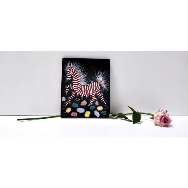 Mid-Century Modern Pyriform Glazed Ceramic Plate by Otello Rosa for San Polo, Italy, 1950s For Sale - Image 3 of 12