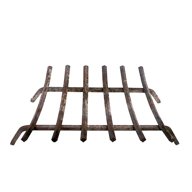 Mid 20th Century Fireplace Insert Grate With Six Brackets For Sale In New York - Image 6 of 8