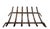 Mid 20th Century Fireplace Insert Grate With Six Brackets For Sale In New York - Image 6 of 8
