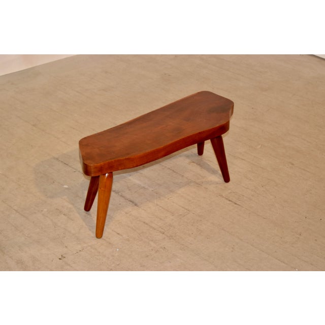 Rustic Cherry Cocktail Table, Circa 1960 For Sale - Image 3 of 6