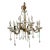 Vintage Maria Theresa 12 Arm Crystal and Glass Chandelier For Sale