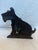1940s Cast Iron Scottie Door Stop With a Christmas Red Bow For Sale - Image 9 of 10