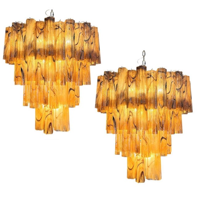 Italian Chandelier in Murano Glass, 1990 For Sale - Image 14 of 15