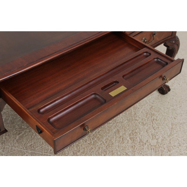 Sligh Limited Edition Leather Top Desk For Sale In Philadelphia - Image 6 of 18