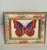 Shabby Chic Colourful Butterfly Collage in Painted Frame Mini Painting For Sale - Image 3 of 4