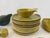 Mid-Century Modern 1950s 26-Piece Original Russel Wright by Steubenville Dinnerware Set in Ochre and Green For Sale - Image 3 of 12