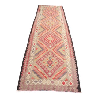 Extra Long Vintage Kilim Runner For Sale