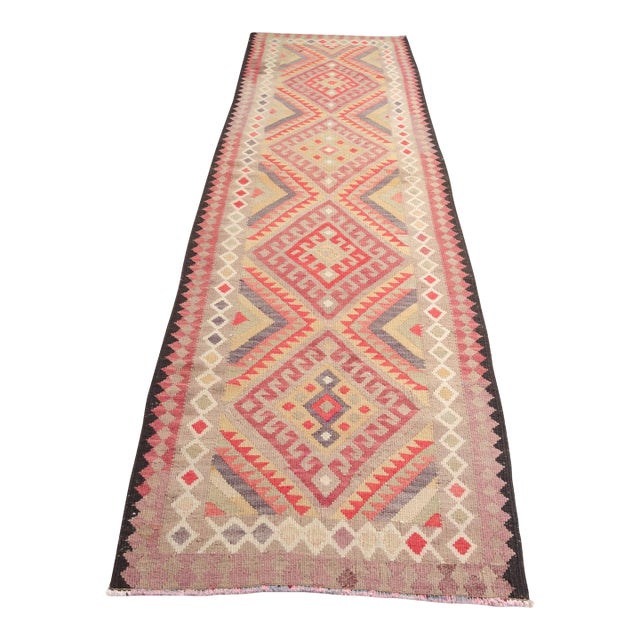 Extra Long Vintage Kilim Runner For Sale