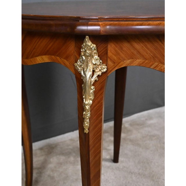 Louis XV Style Marquetry Coffee Table For Sale - Image 12 of 18