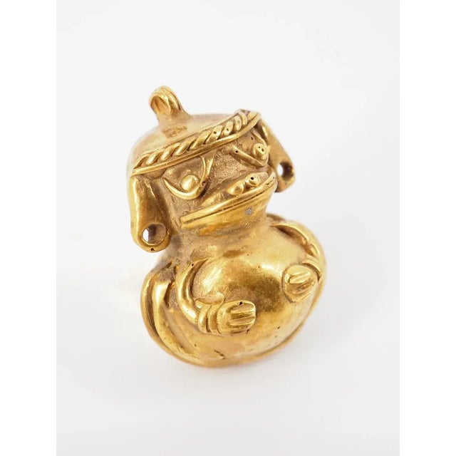 Colombian Taïrona Tumbaga Statuette of Small Soldier For Sale - Image 6 of 6
