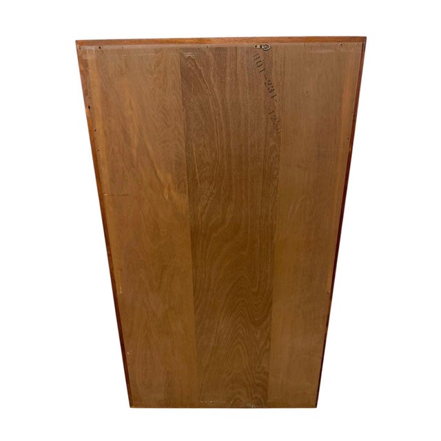 Drexel Mid-Century Modern Drexel Walnut Wall Mirror For Sale - Image 4 of 4