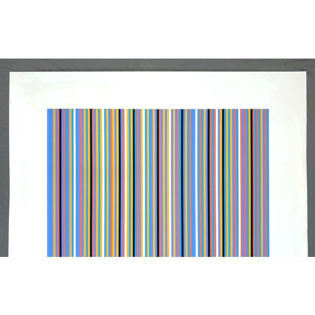Paper Bridget Riley Achaean Large Original Tate Silkscreen Print For Sale - Image 7 of 11