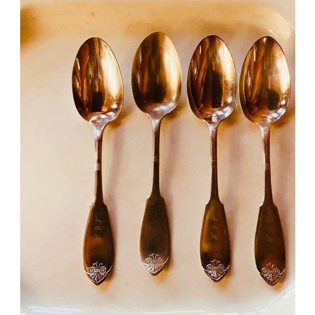 1884 French Pattern Rogers American Silverplate Flatware Set - 9 pcs For Sale - Image 15 of 18