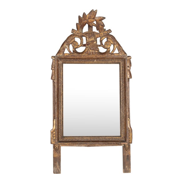 19th Century French Louis XVI Giltwood Mirror For Sale